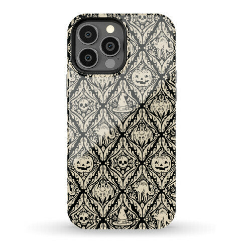 Spooky Vintage Halloween Pattern Phone Case